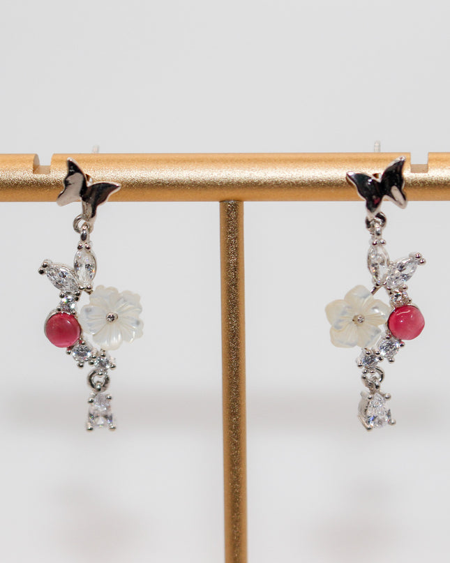 Silver Summer Flower Earring