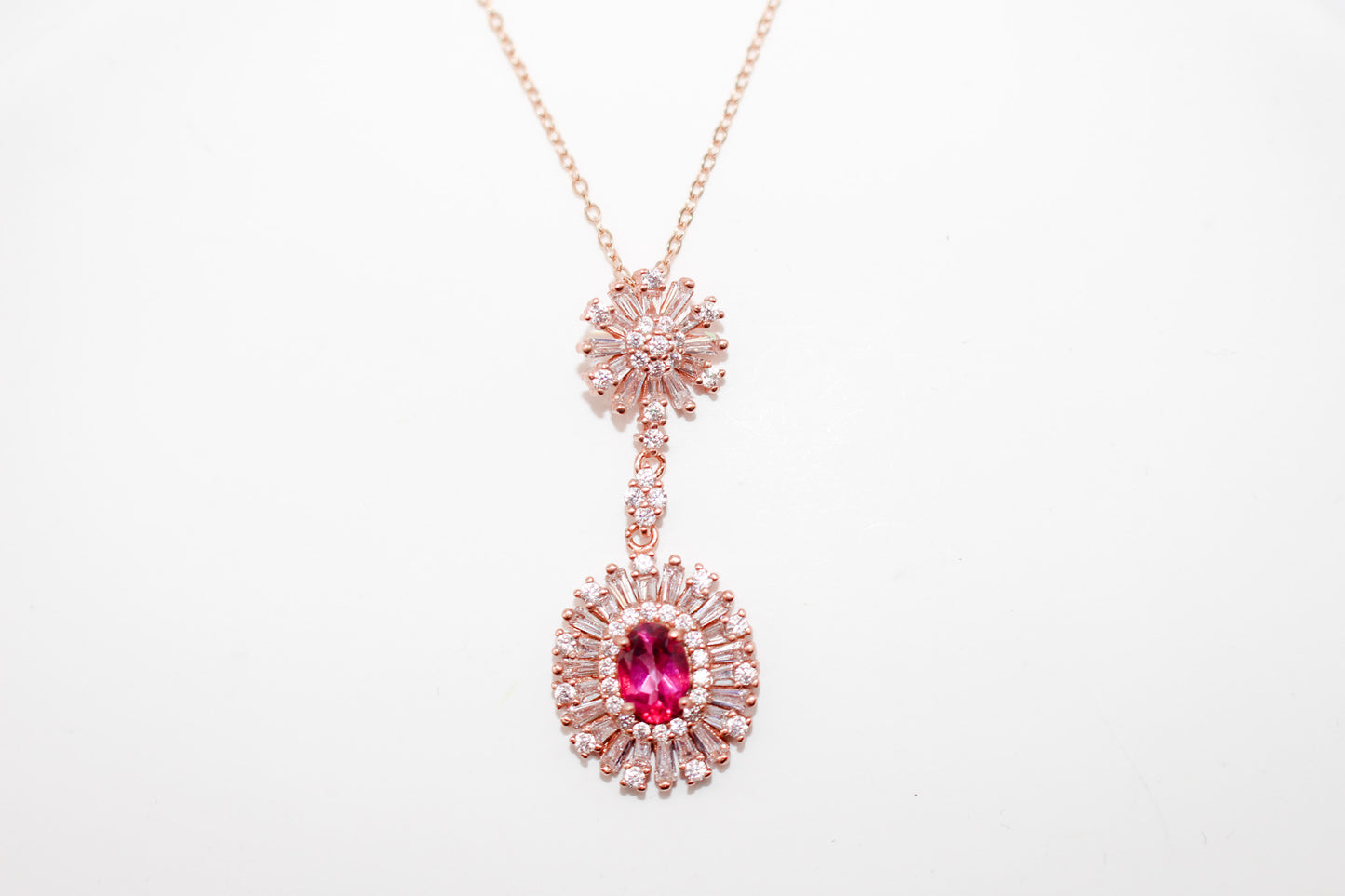 Pink Topaz Necklace