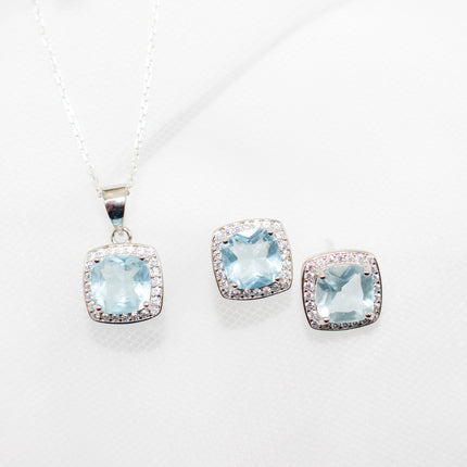 Aquamarine Princess Jewelry Set