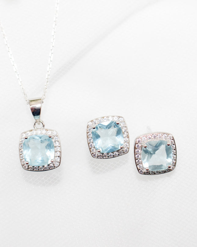 Aquamarine Princess Jewelry Set