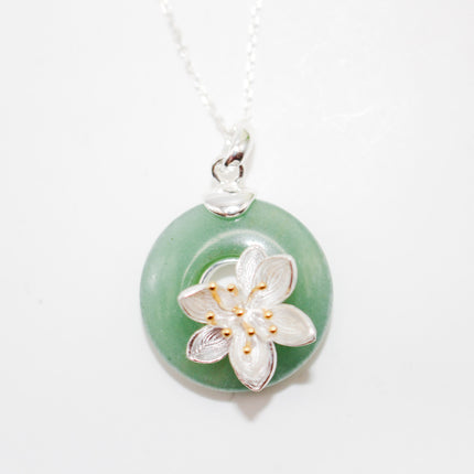 Jade Lotus Necklace