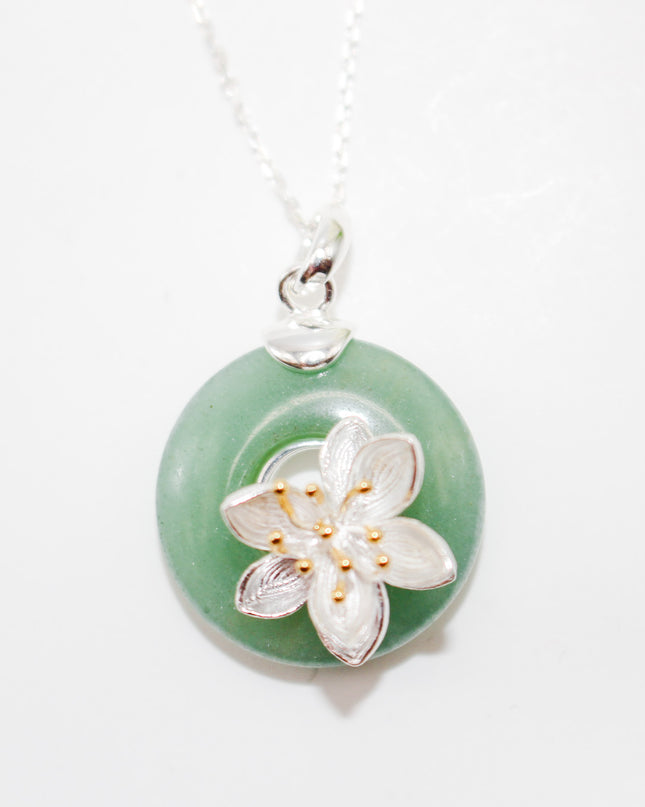 Jade Lotus Necklace