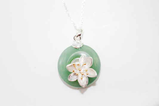 Jade Lotus Necklace