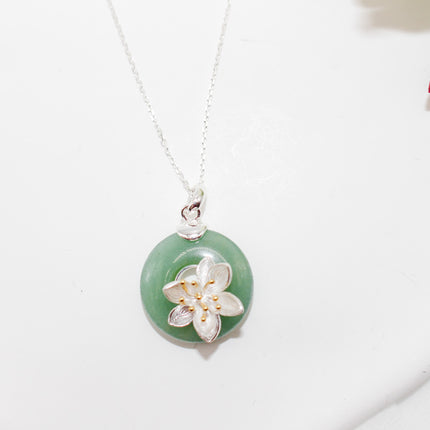 Jade Lotus Necklace