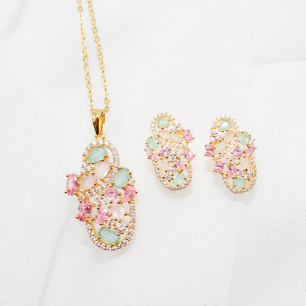 Frosted Stone Jewelry Set