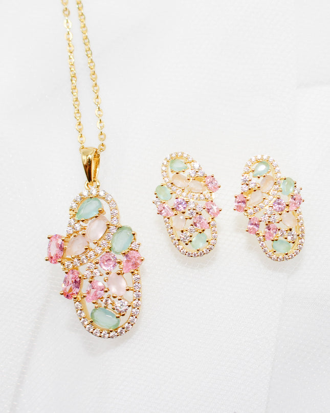 Frosted Stone Jewelry Set