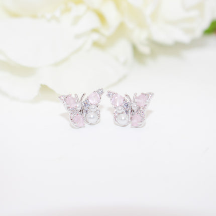 Butterfly Pearl Earrings