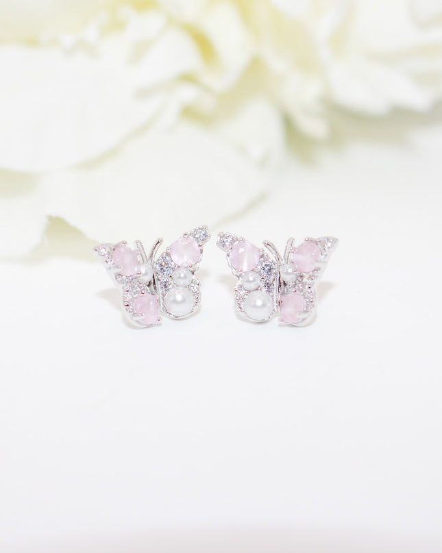 Butterfly Pearl Earrings