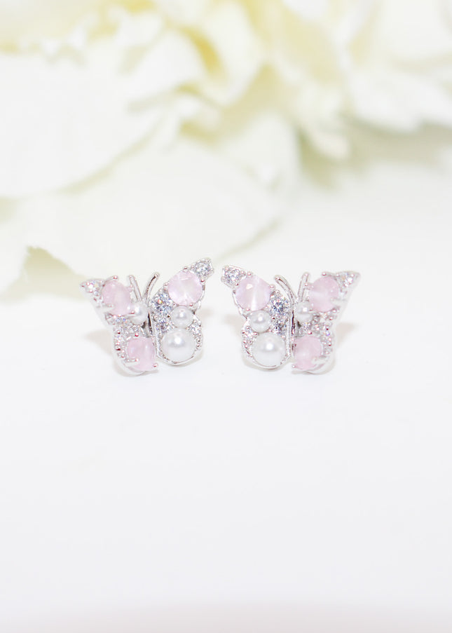 Butterfly Pearl Earrings