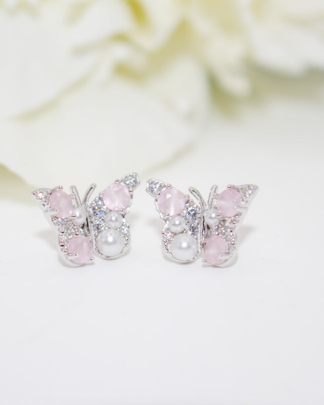 Butterfly Pearl Earrings