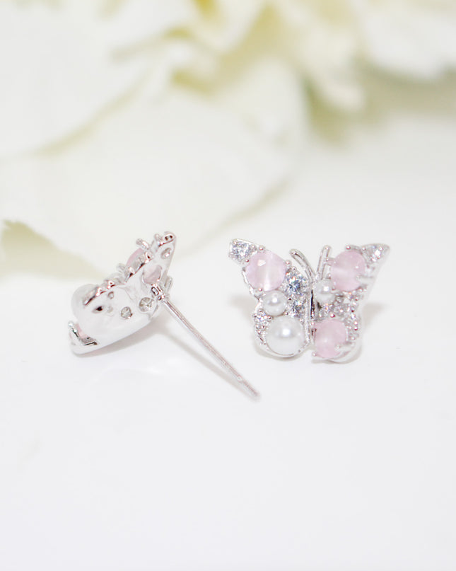 Butterfly Pearl Earrings