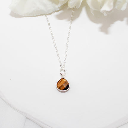 Dainty Tiger Eye Necklace