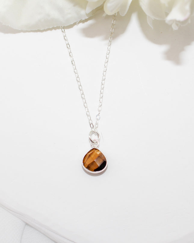 Dainty Tiger Eye Necklace