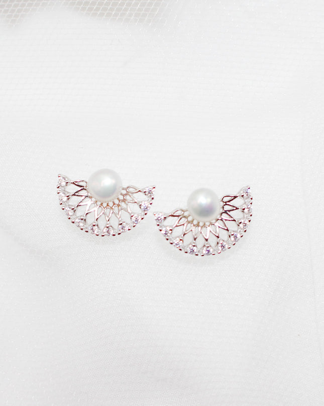 Pearl Fan Jewelry Set
