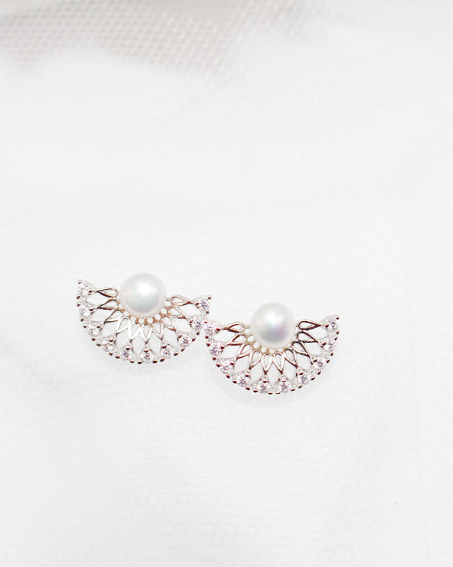 Pearl Fan Jewelry Set