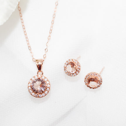 Morganite Jewelry Set