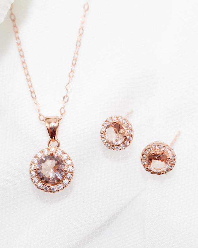 Morganite Jewelry Set