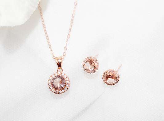 Morganite Jewelry Set