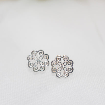 Silver Print Jewelry Set