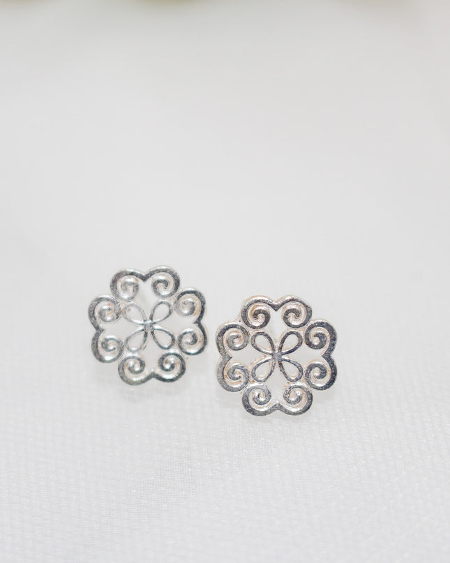 Silver Print Jewelry Set