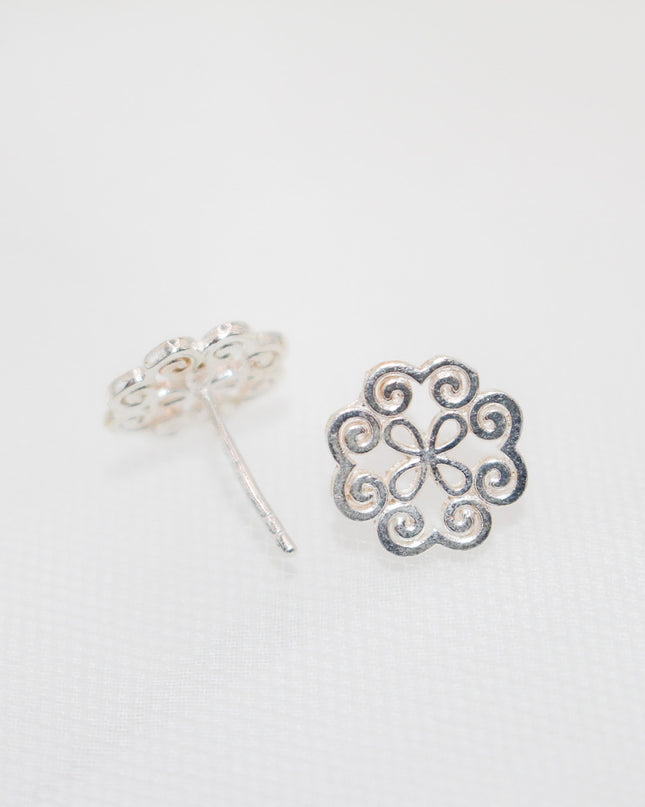 Silver Print Jewelry Set