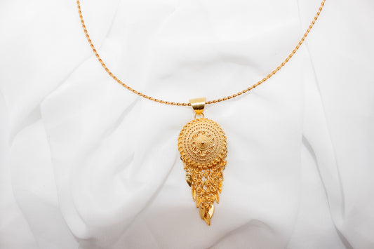Gold Poj Tsawb Necklace