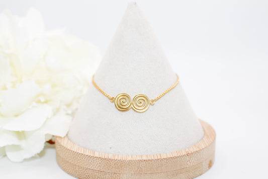 Gold Swirl Bracelet
