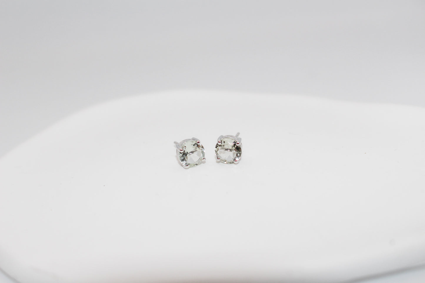 Green Amethyst Earrings