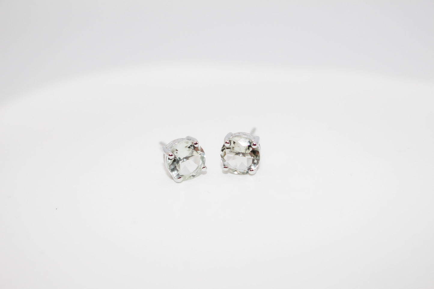 Green Amethyst Earrings