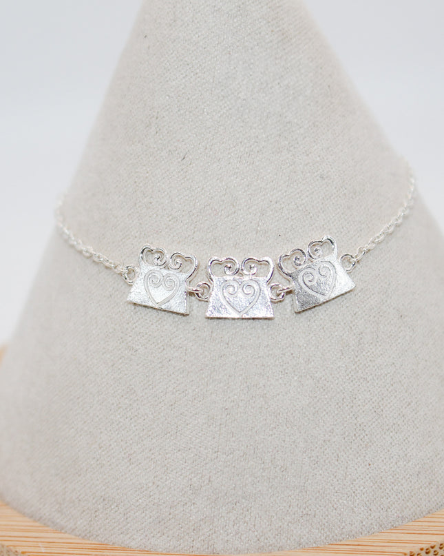 Silver Soul Lock Bracelet