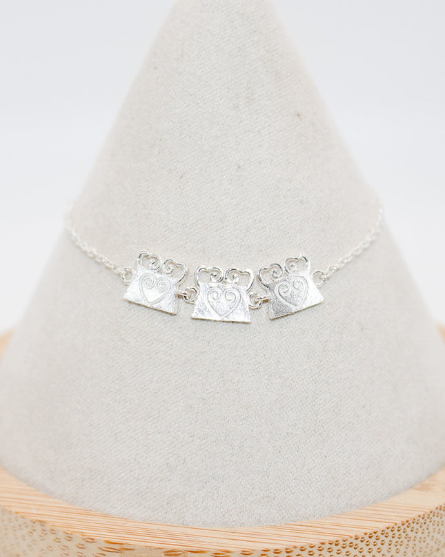 Silver Soul Lock Bracelet