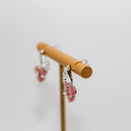 Pink Flower Jewelry Set