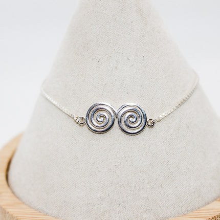 Silver Swirl Bracelet
