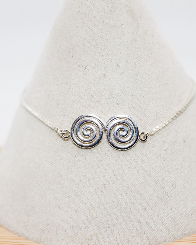 Silver Swirl Bracelet