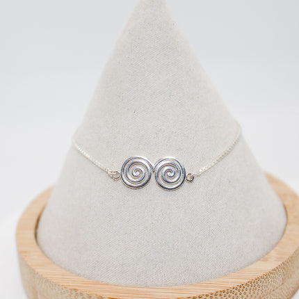 Silver Swirl Bracelet