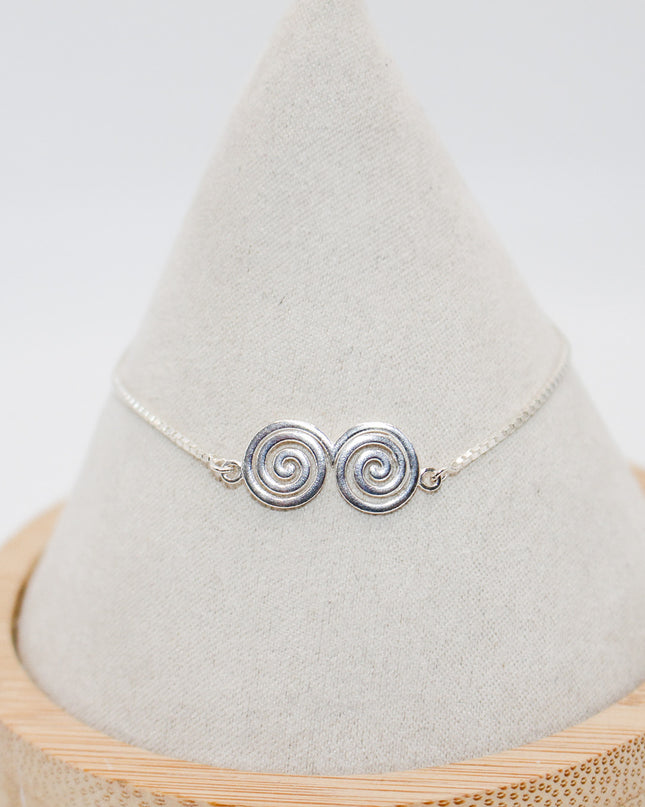 Silver Swirl Bracelet