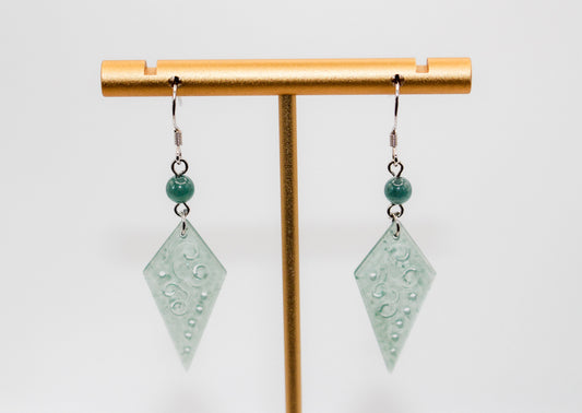 Jade Diamond Earrings