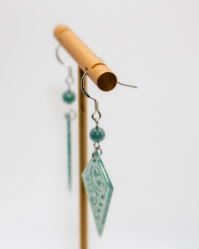 Jade Diamond Earrings