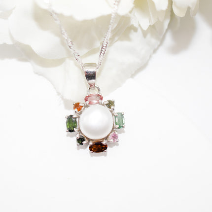 Tourmaline Pearl Necklace