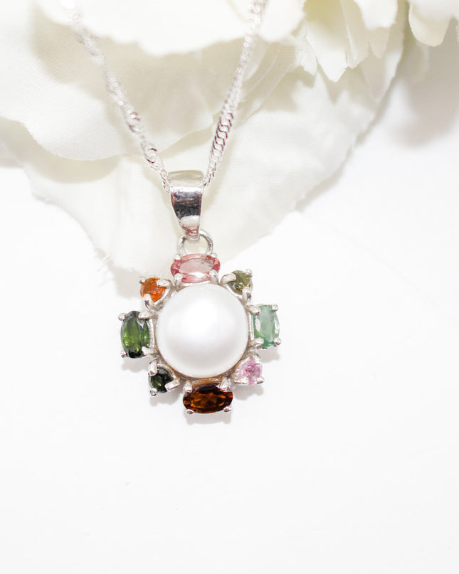 Tourmaline Pearl Necklace