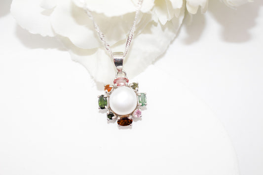 Tourmaline Pearl Necklace