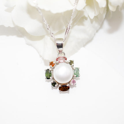 Tourmaline Pearl Necklace