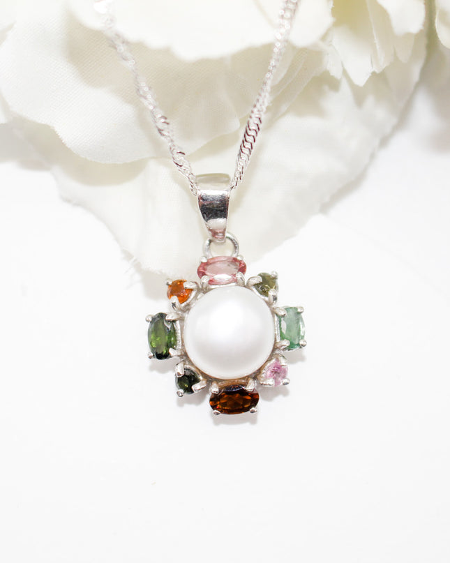 Tourmaline Pearl Necklace