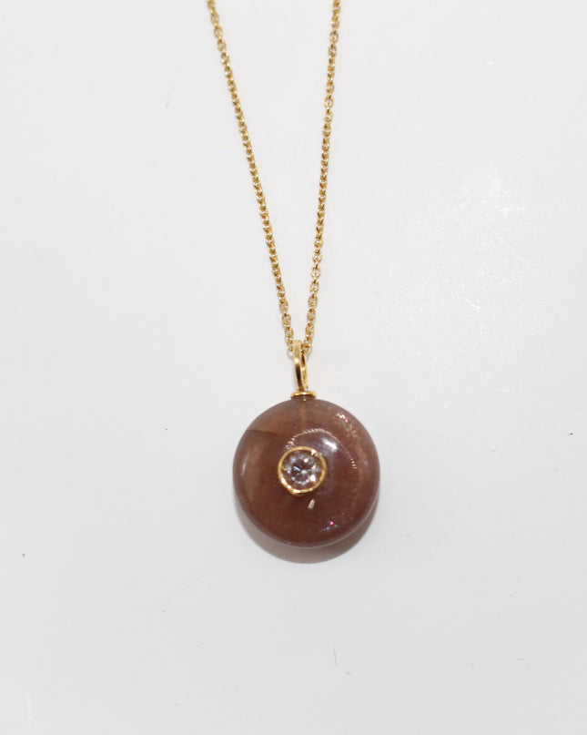 Chocolate Moonstone Necklace