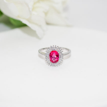 Pink Topaz Ring