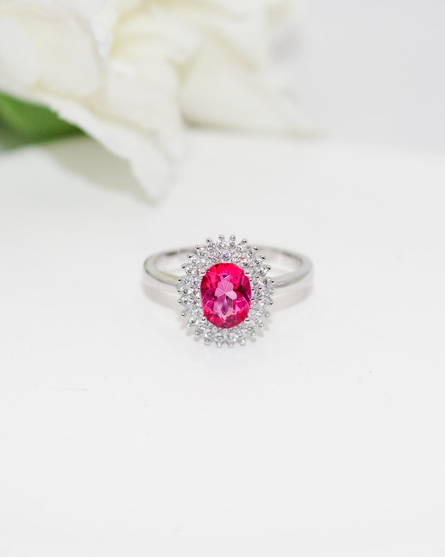 Pink Topaz Ring