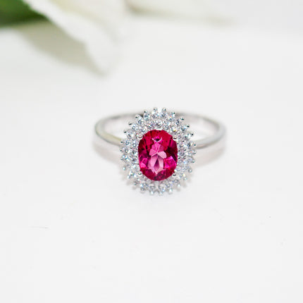 Pink Topaz Ring