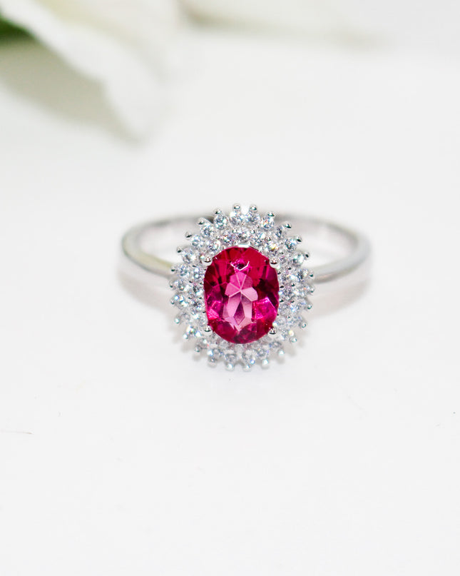 Pink Topaz Ring