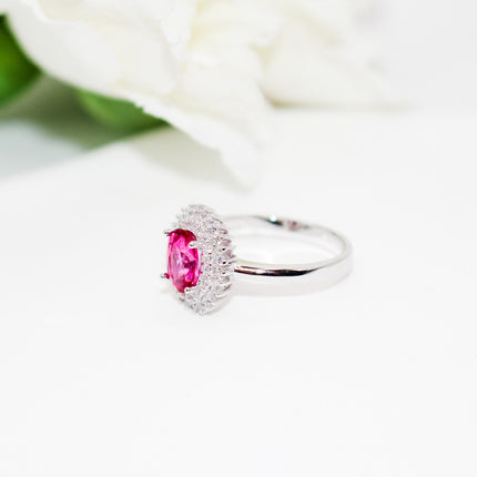 Pink Topaz Ring