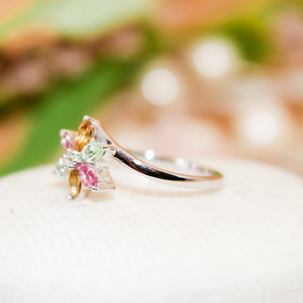 Tourmaline Flower Ring
